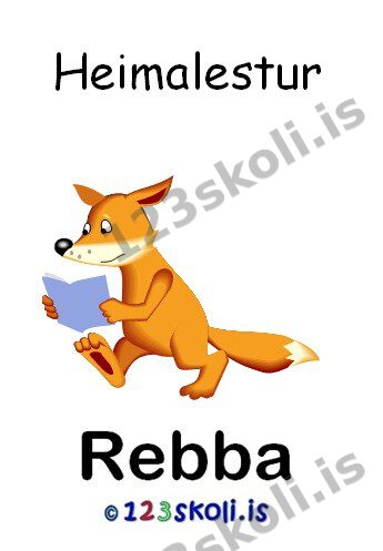 Forskoðunarmynd fyrir Heimalestur Rebba – bók 3