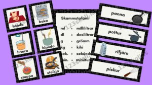 Forskoðunarmynd fyrir Heimilisfræði – Leifturspjöld / sjónrænt skipulag