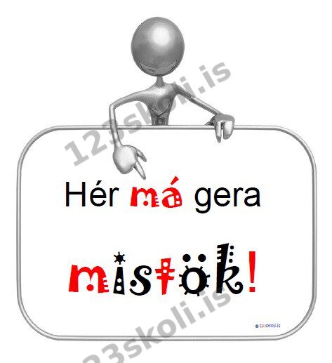 Forskoðunarmynd fyrir Hér má gera mistök!