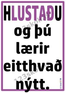 Forskoðunarmynd fyrir Hlustaðu . . .
