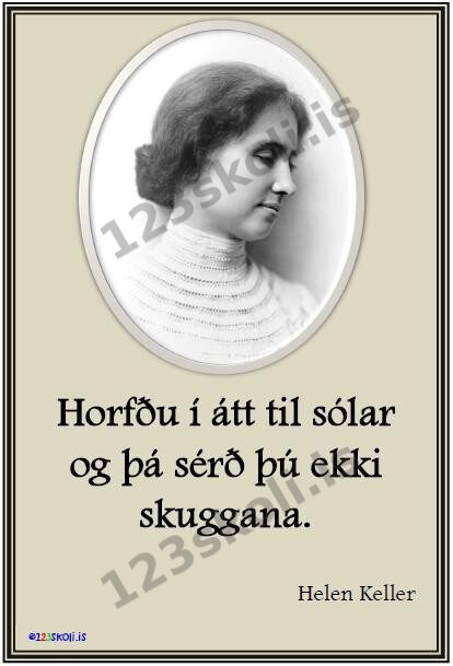 Forskoðunarmynd fyrir Horfðu í átt til sólar og þá sérð þú ekki skuggana.