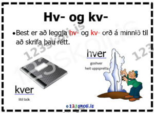 Forskoðunarmynd fyrir Hv- og kv-