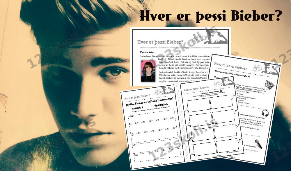 Forskoðunarmynd fyrir JUSTIN BIEBER – Allt sem þú þarft að vita um kappann og meira til