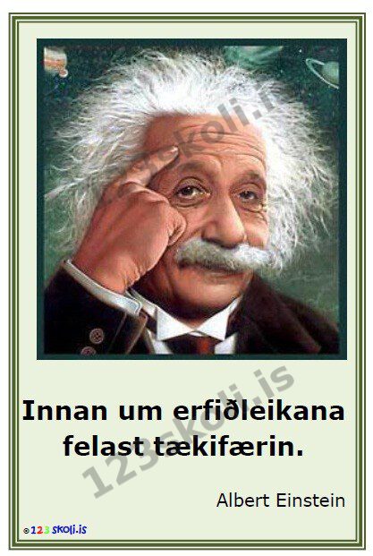 Forskoðunarmynd fyrir Innan um erfiðleikana felast tækifærin.