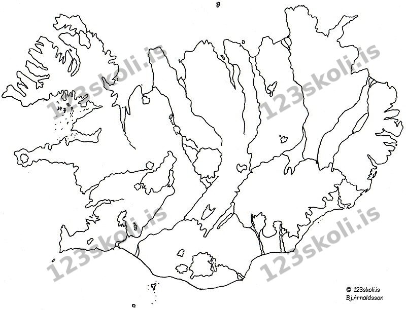 Forskoðunarmynd fyrir Íslandskort