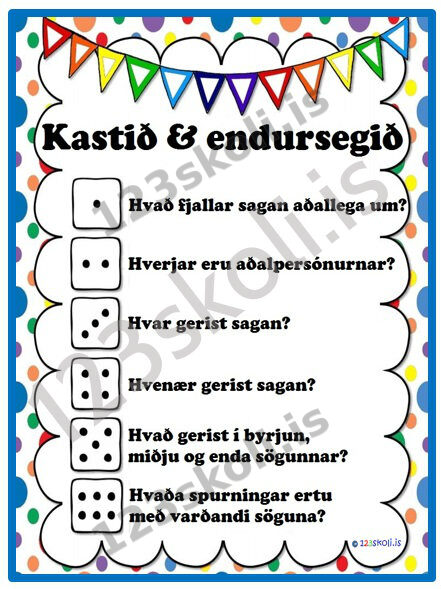 Forskoðunarmynd fyrir Kastið og endursegið