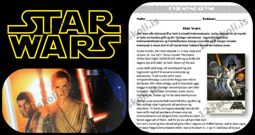 Forskoðunarmynd fyrir Kvikmyndarýni – Star Wars