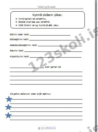 Forskoðunarmynd fyrir Skólakynning