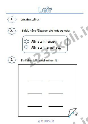 Forskoðunarmynd fyrir Leirverkefni