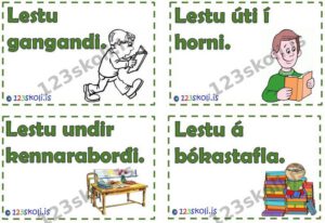 Forskoðunarmynd fyrir Lestrarkort – hvar sem er