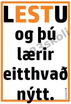 Forskoðunarmynd fyrir Lestu . . .