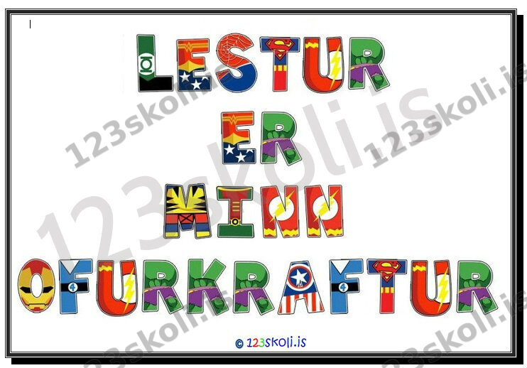 Forskoðunarmynd fyrir Lestur er minn ofurkraftur
