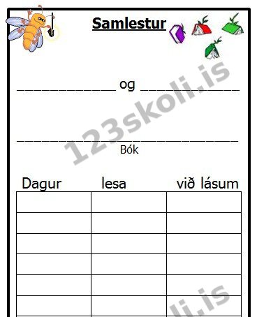 Forskoðunarmynd fyrir Límmiðalestur