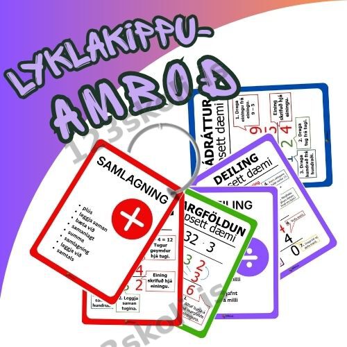Forskoðunarmynd fyrir Lyklakippuamboð – Reikniaðgerðir