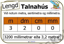 Forskoðunarmynd fyrir Mælingar – Lengd