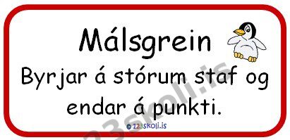 Forskoðunarmynd fyrir Málsgreinar fyrir byrjendur