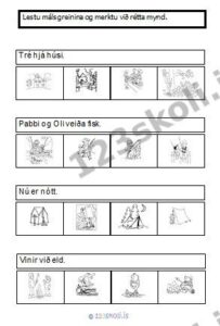 Forskoðunarmynd fyrir Málsgreinar við mynd – Á ferðalagi