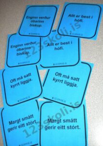 Forskoðunarmynd fyrir Málshátta samstæðuspil