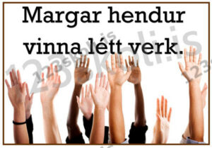 Forskoðunarmynd fyrir Margar hendur vinna létt verk