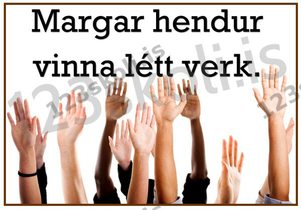 Forskoðunarmynd fyrir Margar hendur vinna létt verk