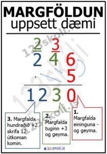 Forskoðunarmynd fyrir Margföldun – að geyma