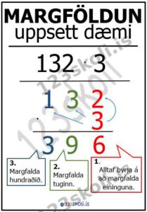 Forskoðunarmynd fyrir Margföldun – uppsett dæmi