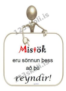 Forskoðunarmynd fyrir Mistök eru sönnun þess að þú reyndir.