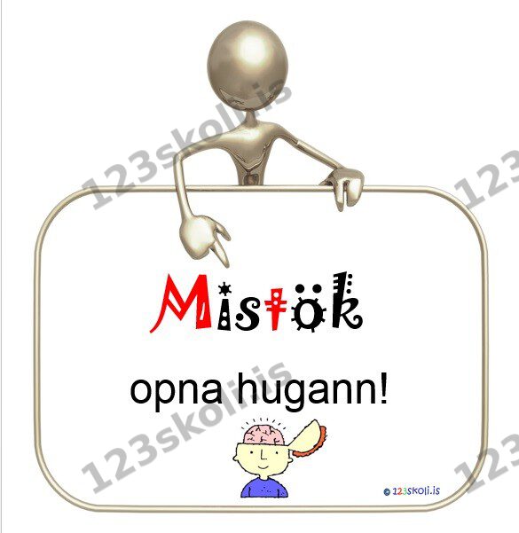 Forskoðunarmynd fyrir Mistök opna hugann.