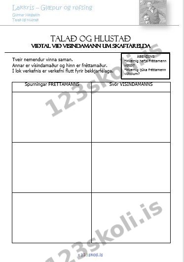 Forskoðunarmynd fyrir Móðuharðindin – Talað og hlustað