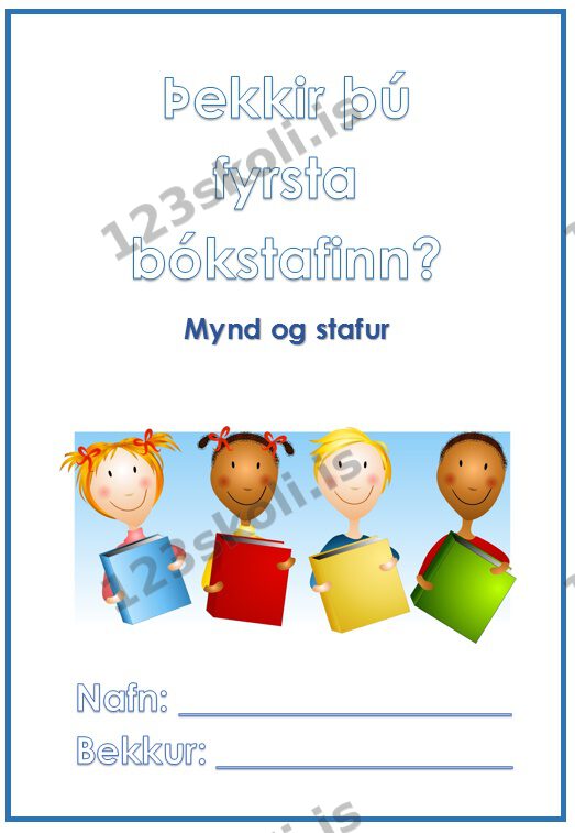 Forskoðunarmynd fyrir Mynd og stafur – verkefnahefti