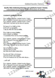 Forskoðunarmynd fyrir Myndasaga – Glaðasti hundur í heimi