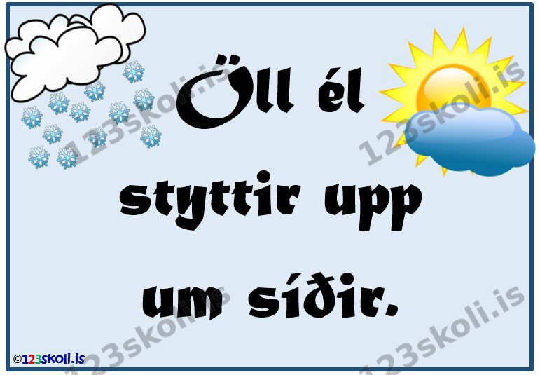 Forskoðunarmynd fyrir Öll él styttir upp um síðir