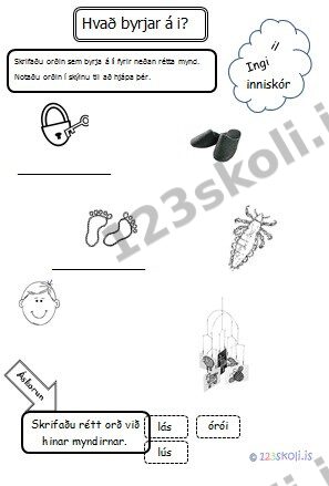 Forskoðunarmynd fyrir Orð við mynd 1