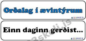 Forskoðunarmynd fyrir Orðalag í ævintýrum