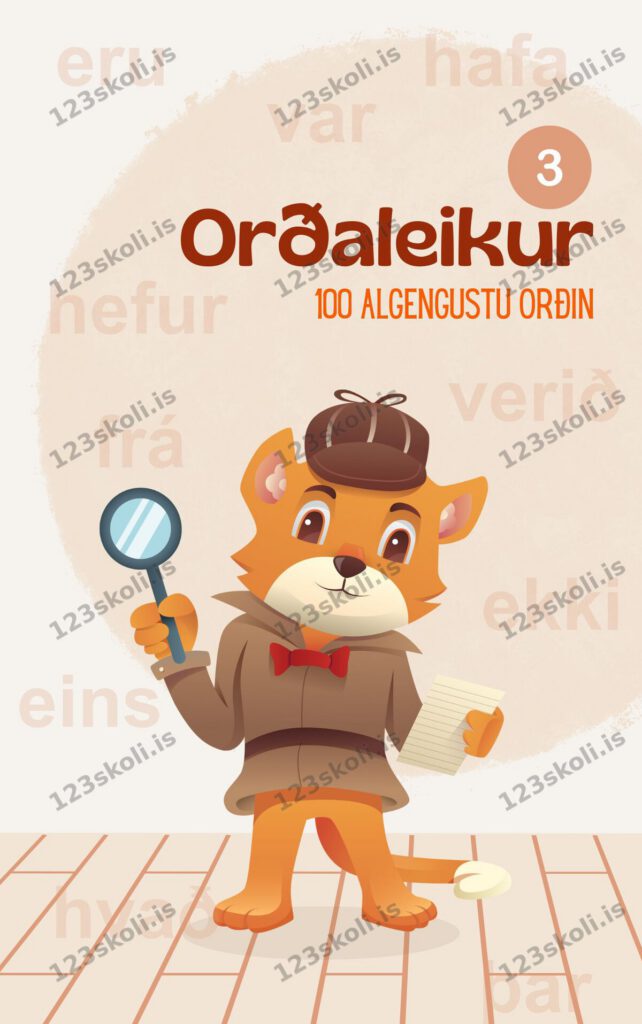 Forskoðunarmynd fyrir Orðaleikur 3 – æfingahefti / 100 algengustu orðin