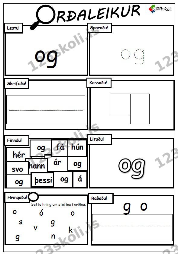 Forskoðunarmynd fyrir Orðaleikur – OG
