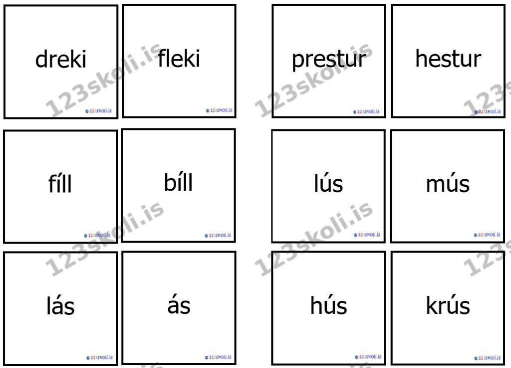 Forskoðunarmynd fyrir Orðarím