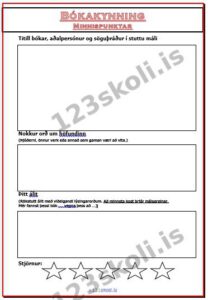 Forskoðunarmynd fyrir Punktar fyrir bókakynningu