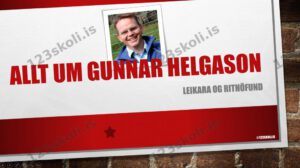 Forskoðunarmynd fyrir Rafglærur um höfundinn Gunnar Helgason
