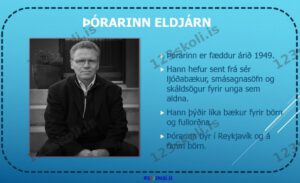 Forskoðunarmynd fyrir Rafglærur um höfundinn Þórarin Eldjárn