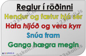 Forskoðunarmynd fyrir Reglur í röðinni