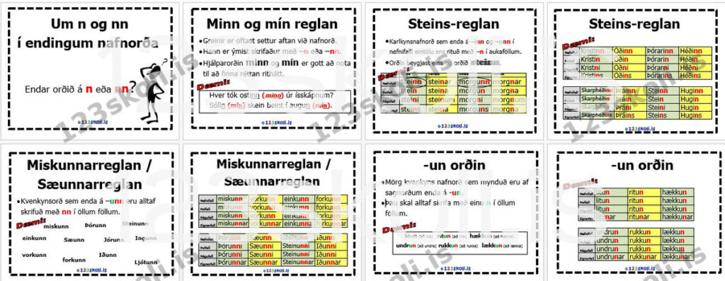 Forskoðunarmynd fyrir Reglur um N og NN