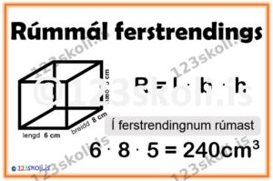 Forskoðunarmynd fyrir Rúmmál