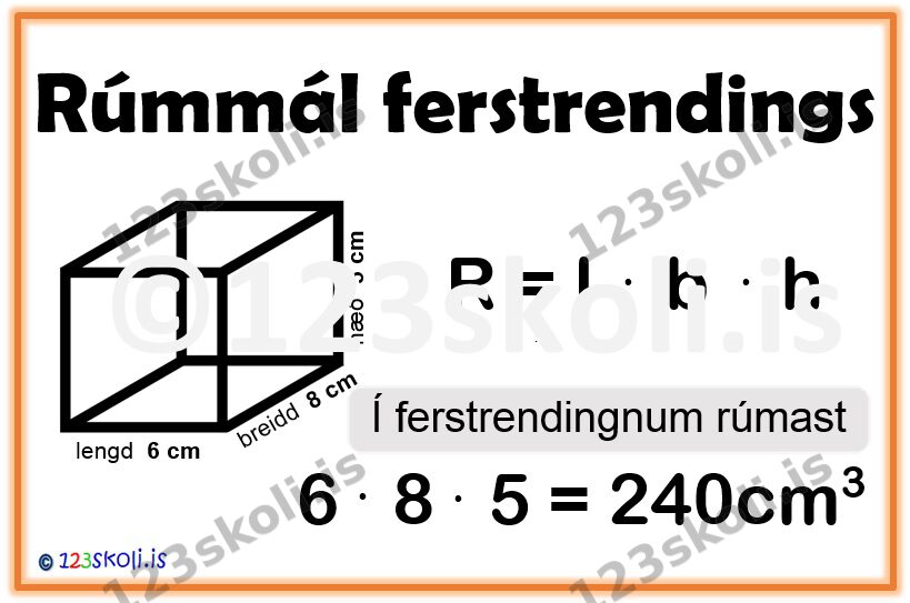 Forskoðunarmynd fyrir Rúmmál