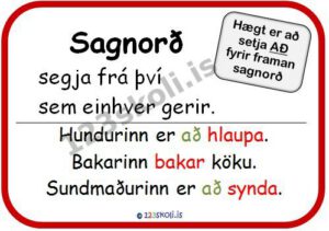 Forskoðunarmynd fyrir Sagnorð – Byrjendakennsla