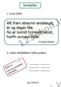 Forskoðunarmynd fyrir Samhljóðar
