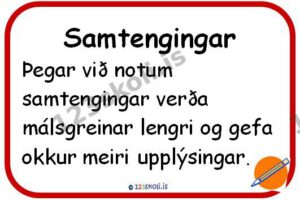 Forskoðunarmynd fyrir Samtengingar – Byrjendakennsla