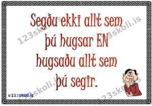 Forskoðunarmynd fyrir Segðu ekki allt sem þú hugsar EN…