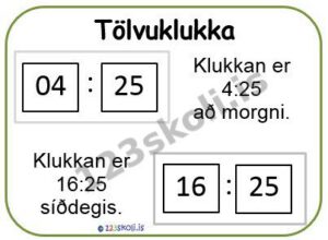 Forskoðunarmynd fyrir Skífuklukka og tölvuklukka