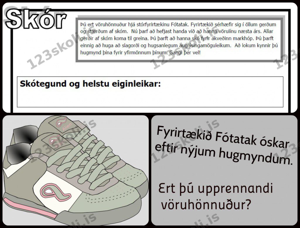 Forskoðunarmynd fyrir Skóhönnunarkeppni Fótataks